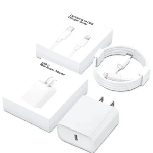 iPhone 14 Pro Max 20W USB-C Power Adapter USB-C to Lightning Cable