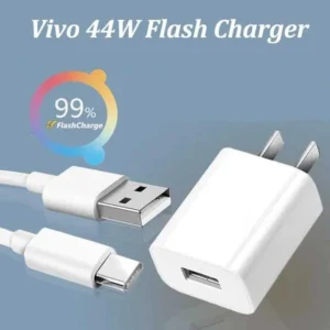 VIVO 44W 2.0 Flash Charge Fast Charger Type C Data Cable & Adapter
